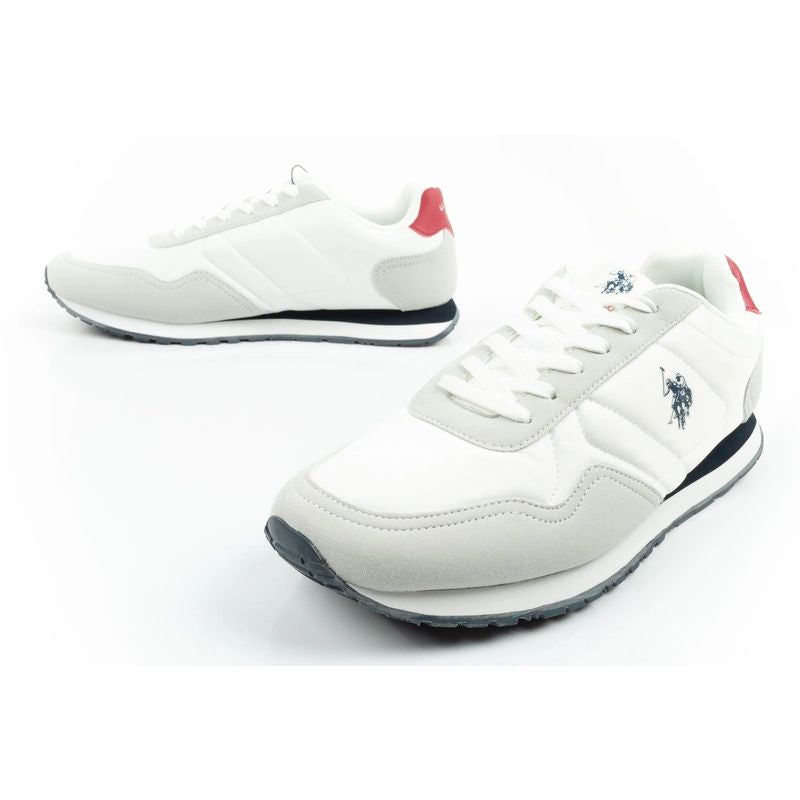 US Polo Assn sports shoes sneakers men's fashionable comfortable white