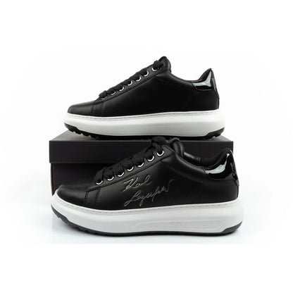 Karl Lagerfeld men's shoes sneakers Kapri natural leather black