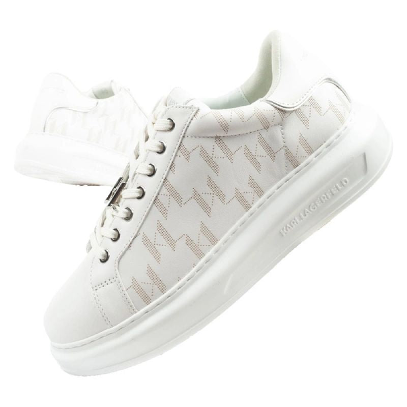 Karl Lagerfeld Kapri men's shoes sneakers natural leather white