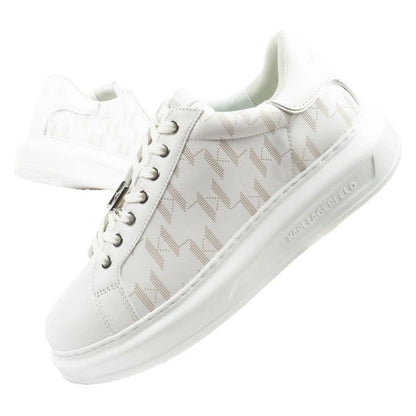 Karl Lagerfeld Kapri men's shoes sneakers natural leather white
