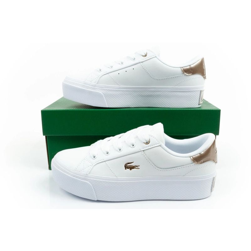 Lacoste women's sports shoes Ziane Platform 126 sneakers white fashionable