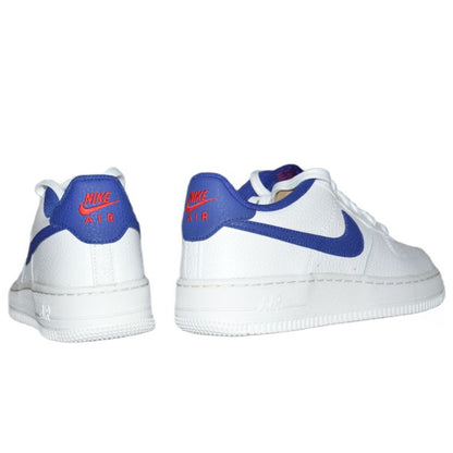 Nike Air Force 1 White/Deep royal blue women's shoes - CT3839-101