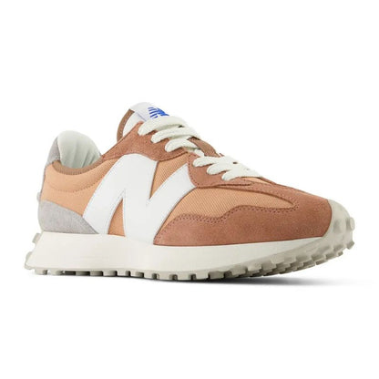 New Balance 327 sneakers, orange suede, women's/men's sports shoes (U327CI)
