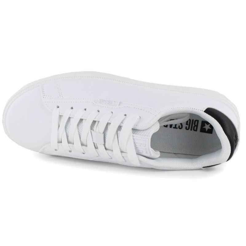 Men's eco-leather sports shoes, white, Big Star TT174331