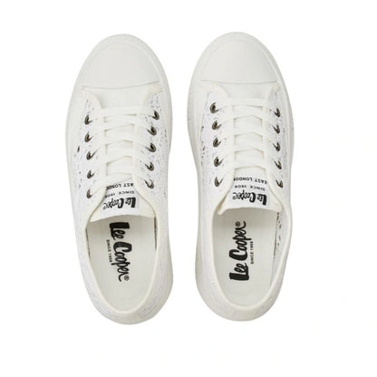 Lee Cooper women's sports shoes sneakers white platform lace