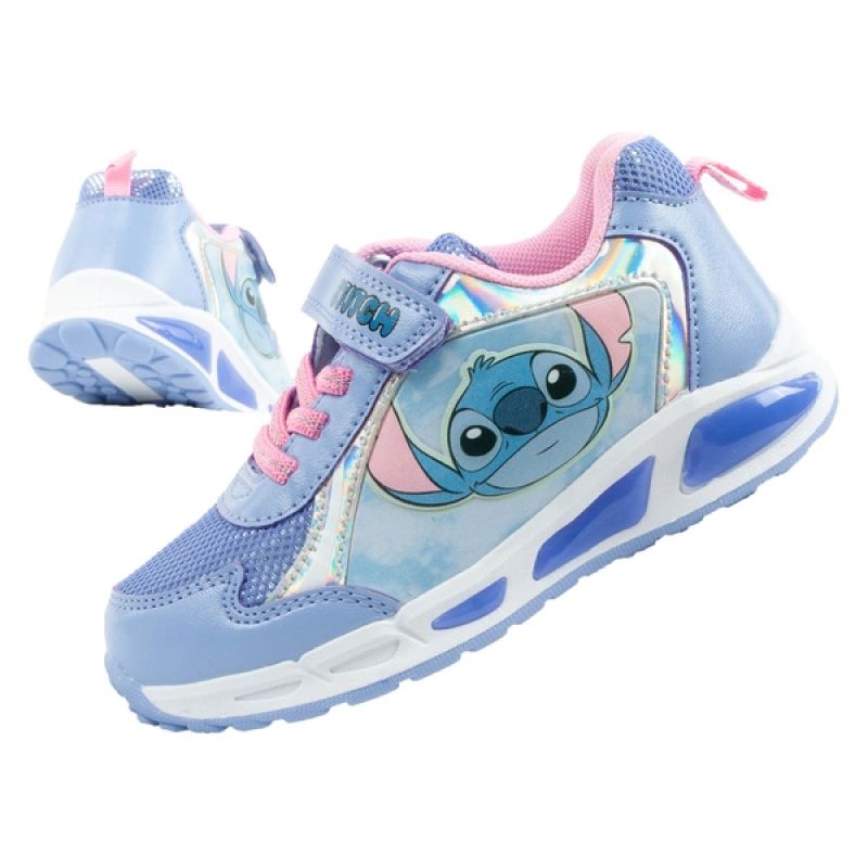 Leomil Stitch children's sports shoes, lightweight sneakers with Velcro LED