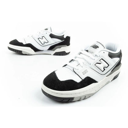 New Balance 550 youth sports shoes sneakers leather fashionable black white