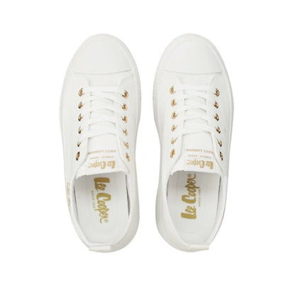 Lee Cooper women's shoes sports sneakers white platform fashionable