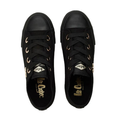 Lee Cooper women's sports shoes fabric sneakers stylish black