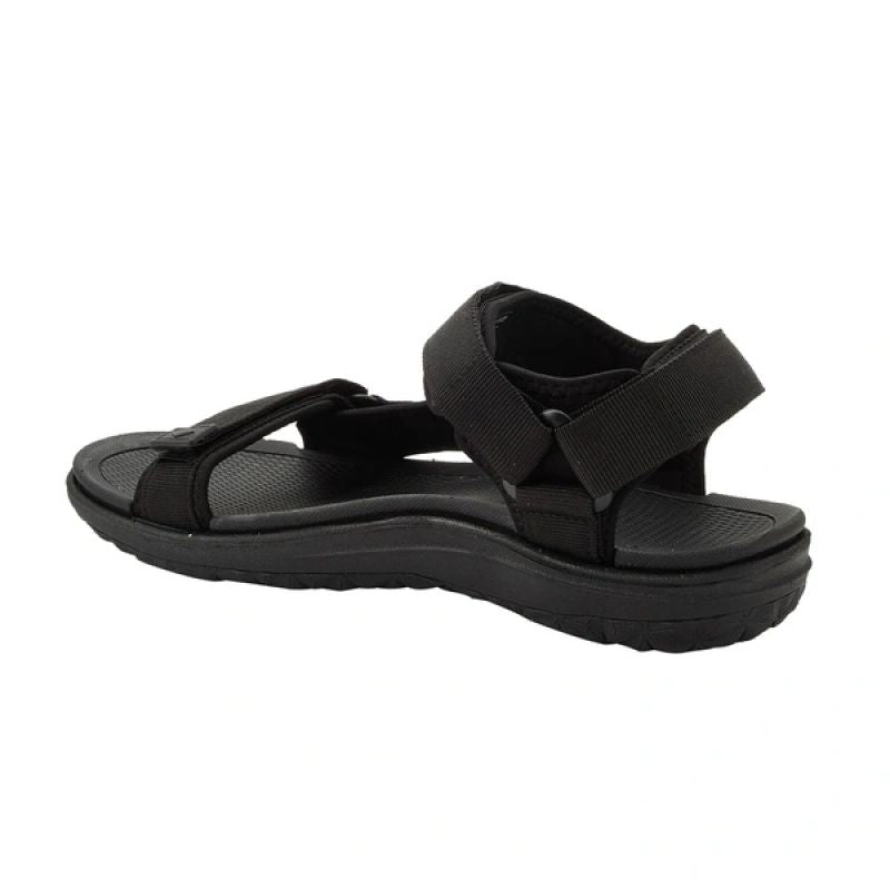Lee Cooper men's shoes with velcro straps for summer beach sandals, lightweight black
