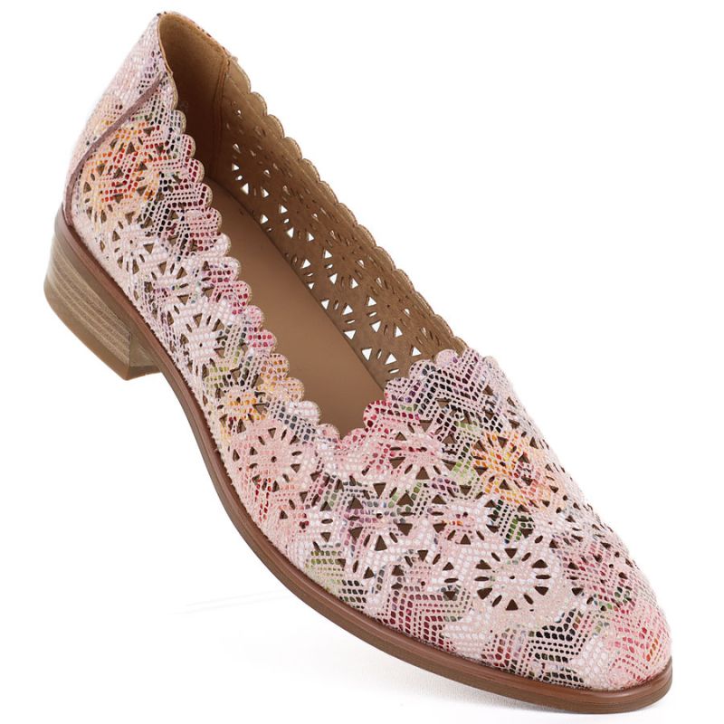Women's openwork multicolor shoes Potocki 26-12320