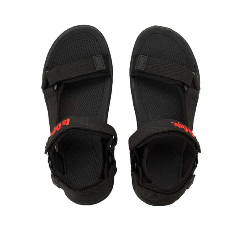 Lee Cooper men's shoes with velcro straps for summer beach sandals, lightweight black