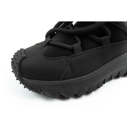 Lee Cooper women's winter hiking sports shoes, insulated, black, natural leather