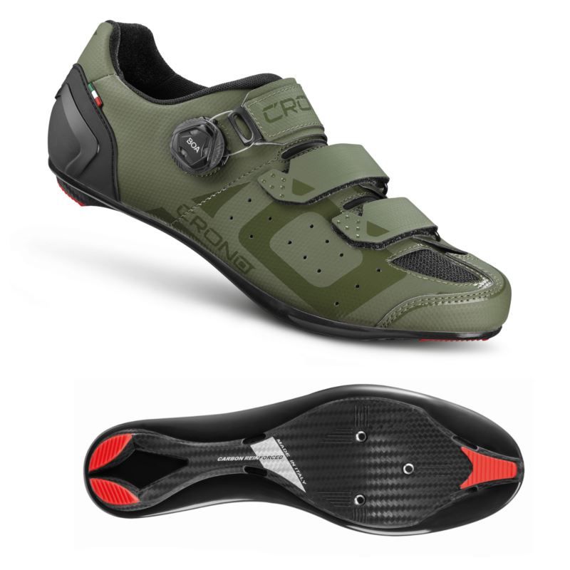 CRONO CR-3-22 road shoes green 45 composite