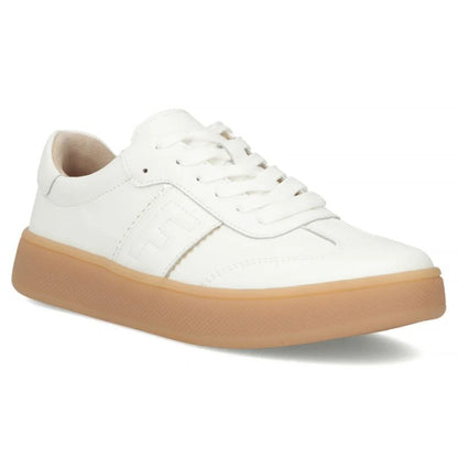 Women's leather platform shoes white Filippo DP7543/26