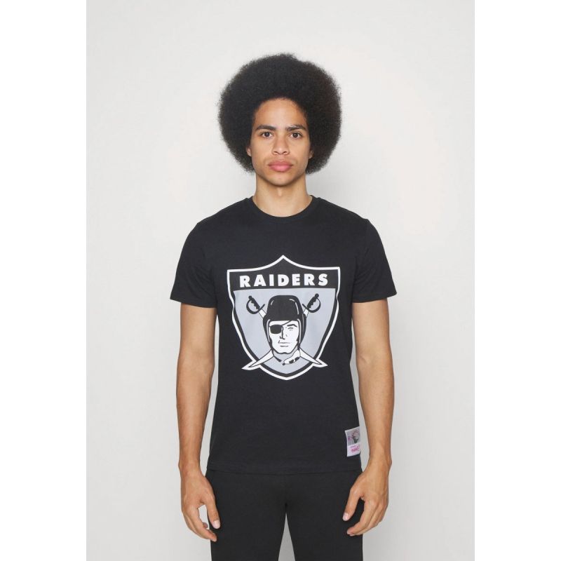 Mitchell & Ness NFL Oakland Raiders Team Logo Tee BMTRINTL1270-ORABLCK