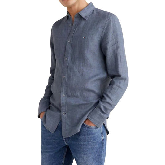 Tommy Hilfiger Pigment Dyed Linen shirt M MW0MW23147