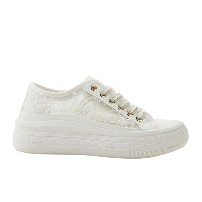 Lee Cooper women's sports shoes sneakers white platform lace