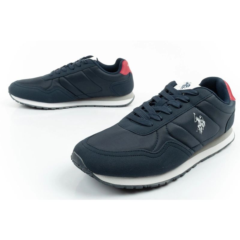 US Polo Assn sports shoes sneakers men's fashionable comfortable navy blue
