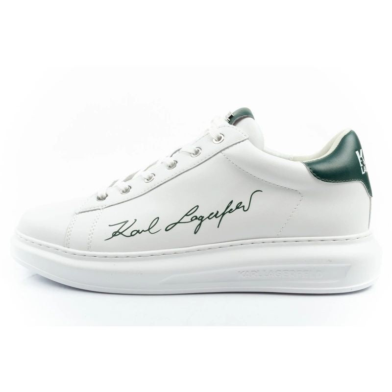 Karl Lagerfeld men's shoes sneakers Kapri natural leather white