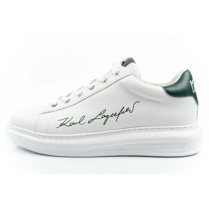 Karl Lagerfeld men's shoes sneakers Kapri natural leather white