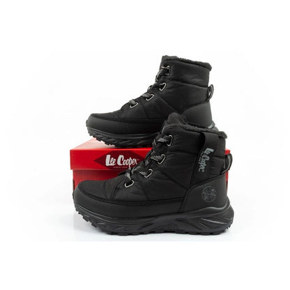 Lee Cooper women's winter hiking shoes, insulated, black