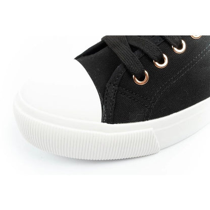 Lee Cooper women's sports shoes fabric sneakers stylish black
