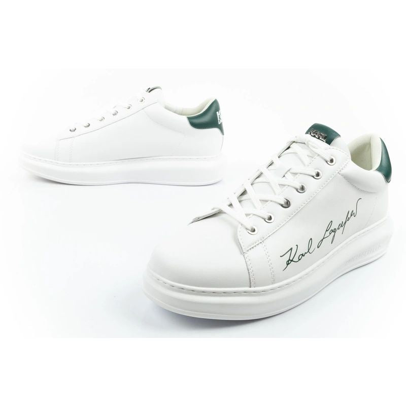 Karl Lagerfeld men's shoes sneakers Kapri natural leather white