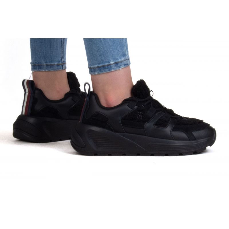 Tommy Hilfiger Fur Fashion Runner W shoes FW0FW07307BDS