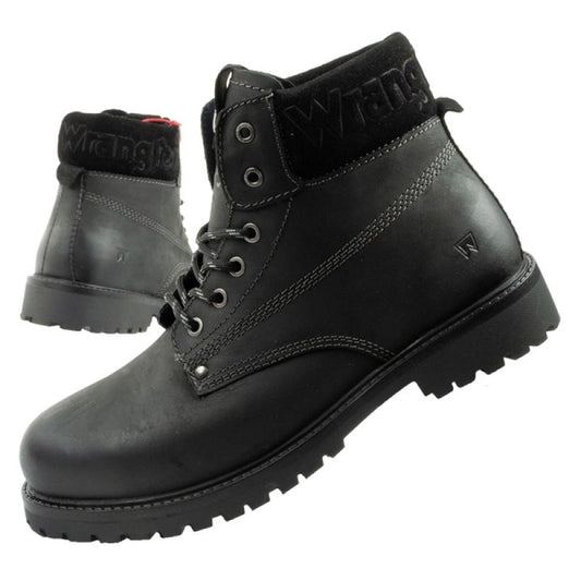 Wrangler Arch men's shoes Chelsea boots elegant ankle boots natural leather black