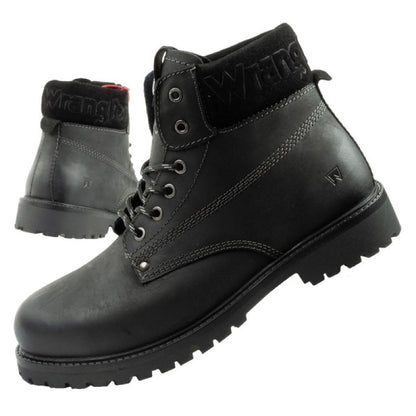 Wrangler Arch men's shoes Chelsea boots elegant ankle boots natural leather black