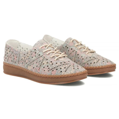 Women's leather openwork shoes, multicolor Filippo DP6830