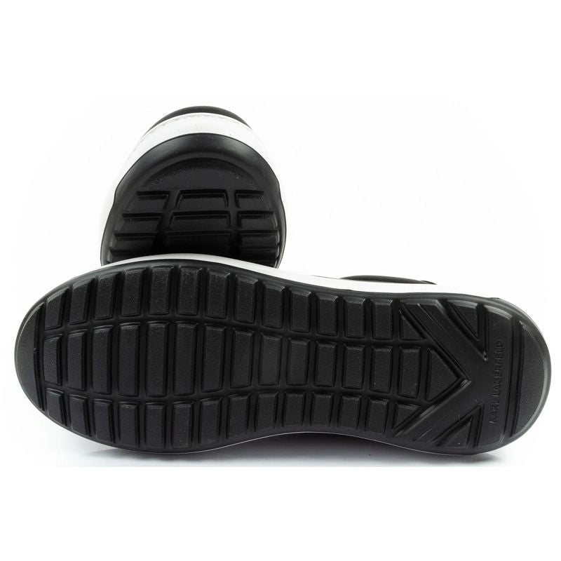Karl Lagerfeld men's shoes sneakers Kapri natural leather black