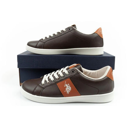 US Polo Assn. shoes sneakers men's fashionable brown comfortable