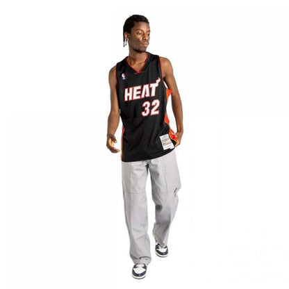 Mitchell &Ness NBA Swingman Miami Heat Shaquille O`Neal T-shirt M SMJYAC18017-MHEBLCK05SON