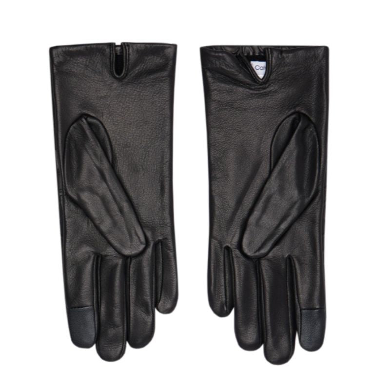 Calvin Klein Re-lock Debossed Leather Gloves W K60K609975
