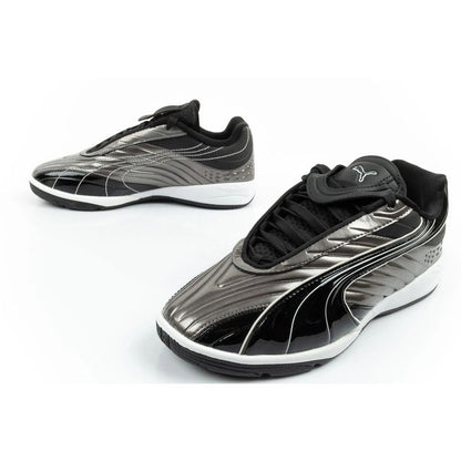Puma sports shoes sneakers youth V-S2 Goalgetter fashionable silver