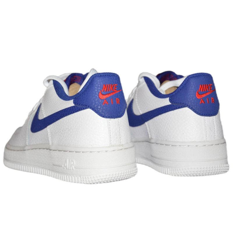 Nike Air Force 1 White/Deep royal blue women's shoes - CT3839-101