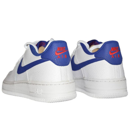 Nike Air Force 1 White/Deep royal blue women's shoes - CT3839-101