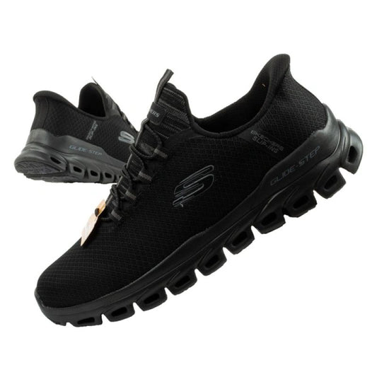 Skechers men's shoes sneakers Glide-Step comfortable lightweight Slip-Ins black