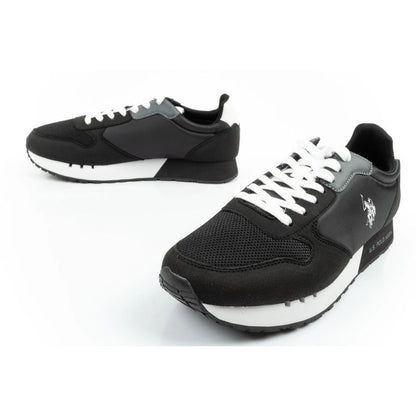 US Polo Assn sports shoes sneakers men's fashionable comfortable black