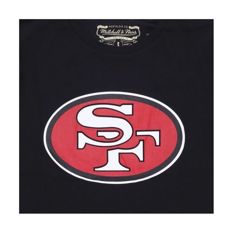 Mitchell & Ness NFL Team Logo Tee San Francisco M 49ERSS BMTRINTL1053-SF4BLCK