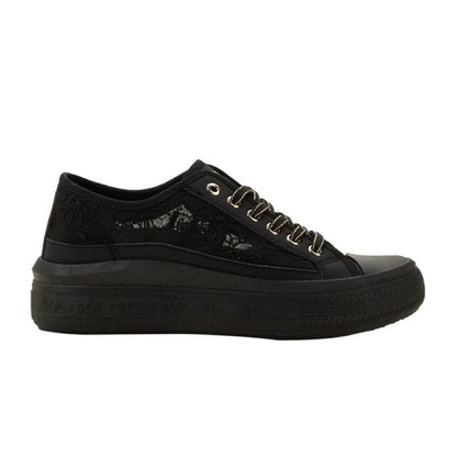 Lee Cooper women's sports shoes sneakers black platform lace