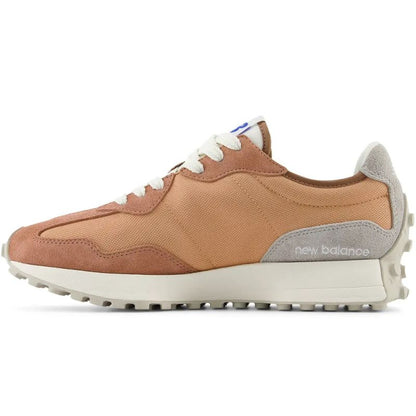 New Balance 327 sneakers, orange suede, women's/men's sports shoes (U327CI)