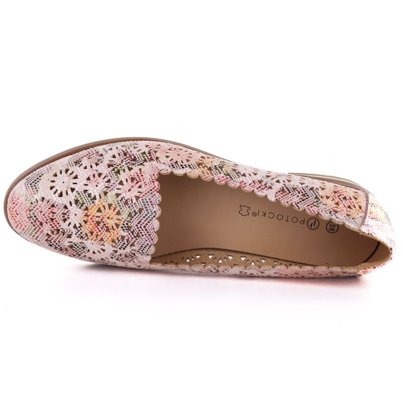 Women's openwork multicolor shoes Potocki 26-12320
