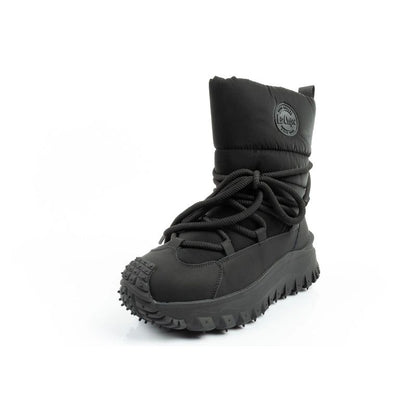 Lee Cooper women's winter hiking sports shoes, insulated, black, natural leather