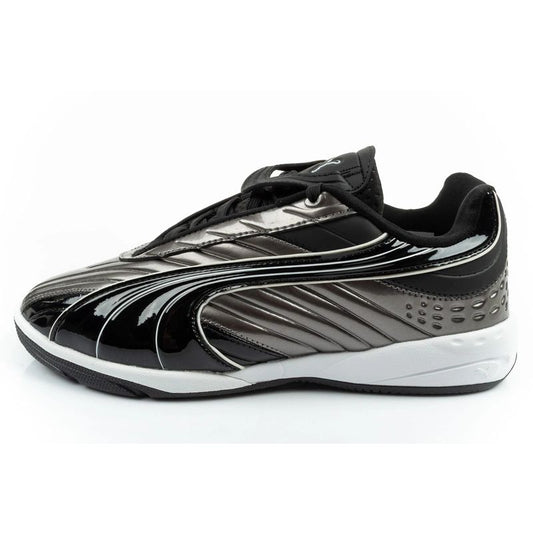 Puma sports shoes sneakers youth V-S2 Goalgetter fashionable silver