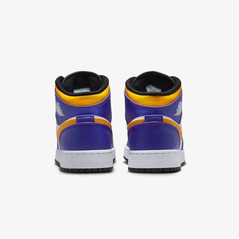 Air Jordan LA Lakers 1 MID (GS) shoes - DQ8423-517