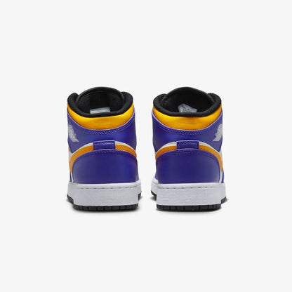 Air Jordan LA Lakers 1 MID (GS) shoes - DQ8423-517