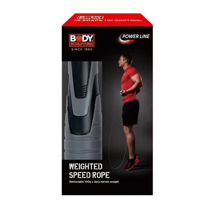 Speed skipping rope with 2 x 100g weights BK 256